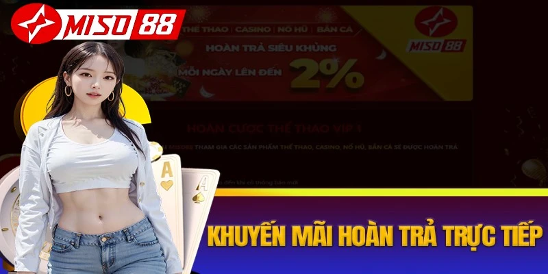 Khuyến mãi hoàn trả từ nhà cái Miso88